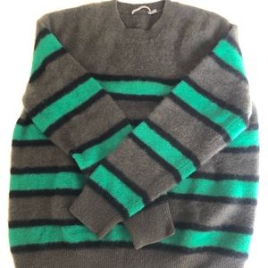 VINCE Regular Fit Stripe Cashmere Sweater sz L